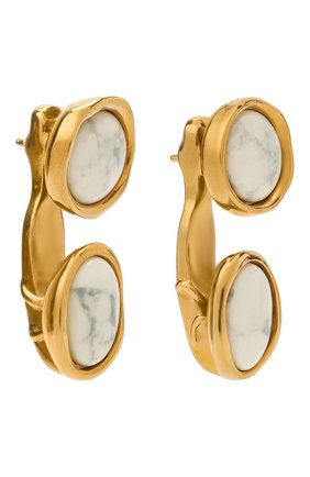 Женские серьги LOEWE золотого цвета по цене 39050 руб., арт. J647239X54 | Фото 3 Женские серьги LOEWE золотого цвета, арт. J647239X54 | Фото 3