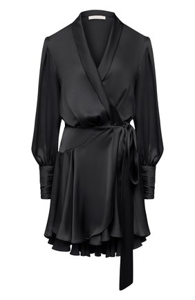 Женское шелковое платье ZIMMERMANN черного цвета по цене 48500 руб., арт. 8067DRAND | Фото 1 Женское шелковое платье ZIMMERMANN черного цвета, арт. 8067DRAND | Фото 1