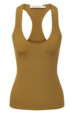 Женская майка из вискозы ZIMMERMANN хаки цвета по цене 24100 руб., арт. 9525TAND | Фото 1 Женская майка из вискозы ZIMMERMANN хаки цвета, арт. 9525TAND | Фото 1