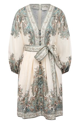 Женское льняное платье ZIMMERMANN зеленого цвета по цене 59950 руб., арт. 9692DBRG | Фото 1 Женское льняное платье ZIMMERMANN зеленого цвета, арт. 9692DBRG | Фото 1