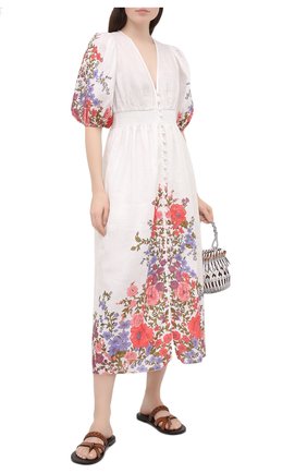 Женское льняное платье ZIMMERMANN разноцветного цвета по цене 59950 руб., арт. 9695DP0P | Фото 2 Женское льняное платье ZIMMERMANN разноцветного цвета, арт. 9695DP0P | Фото 2