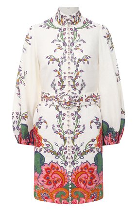 Женское льняное платье ZIMMERMANN белого цвета по цене 73600 руб., арт. 9718DAND | Фото 1 Женское льняное платье ZIMMERMANN белого цвета, арт. 9718DAND | Фото 1