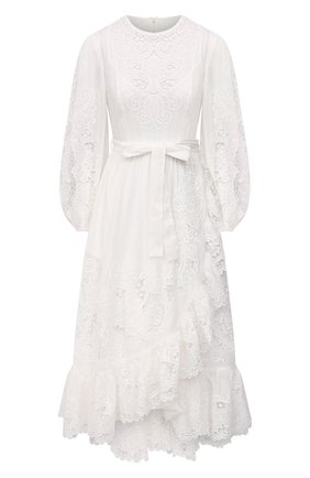 Женское хлопковое платье ZIMMERMANN белого цвета по цене 115500 руб., арт. 9879DLLU | Фото 1 Женское хлопковое платье ZIMMERMANN белого цвета, арт. 9879DLLU | Фото 1