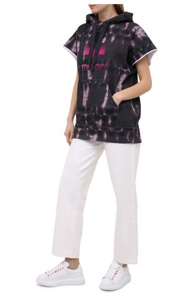 Женский хлопковое худи ISABEL MARANT ETOILE фиолетового цвета по цене 32250 руб., арт. SW0044-21P038E/MILESY | Фото 2 Женский хлопковое худи ISABEL MARANT ETOILE фиолетового цвета, арт. SW0044-21P038E/MILESY | Фото 2