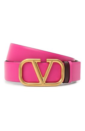 Женский кожаный ремень VALENTINO фуксия цвета по цене 32300 руб., арт. VW2T0S11/ZFR | Фото 1 Женский кожаный ремень VALENTINO фуксия цвета, арт. VW2T0S11/ZFR | Фото 1 (Материал: Кожа)