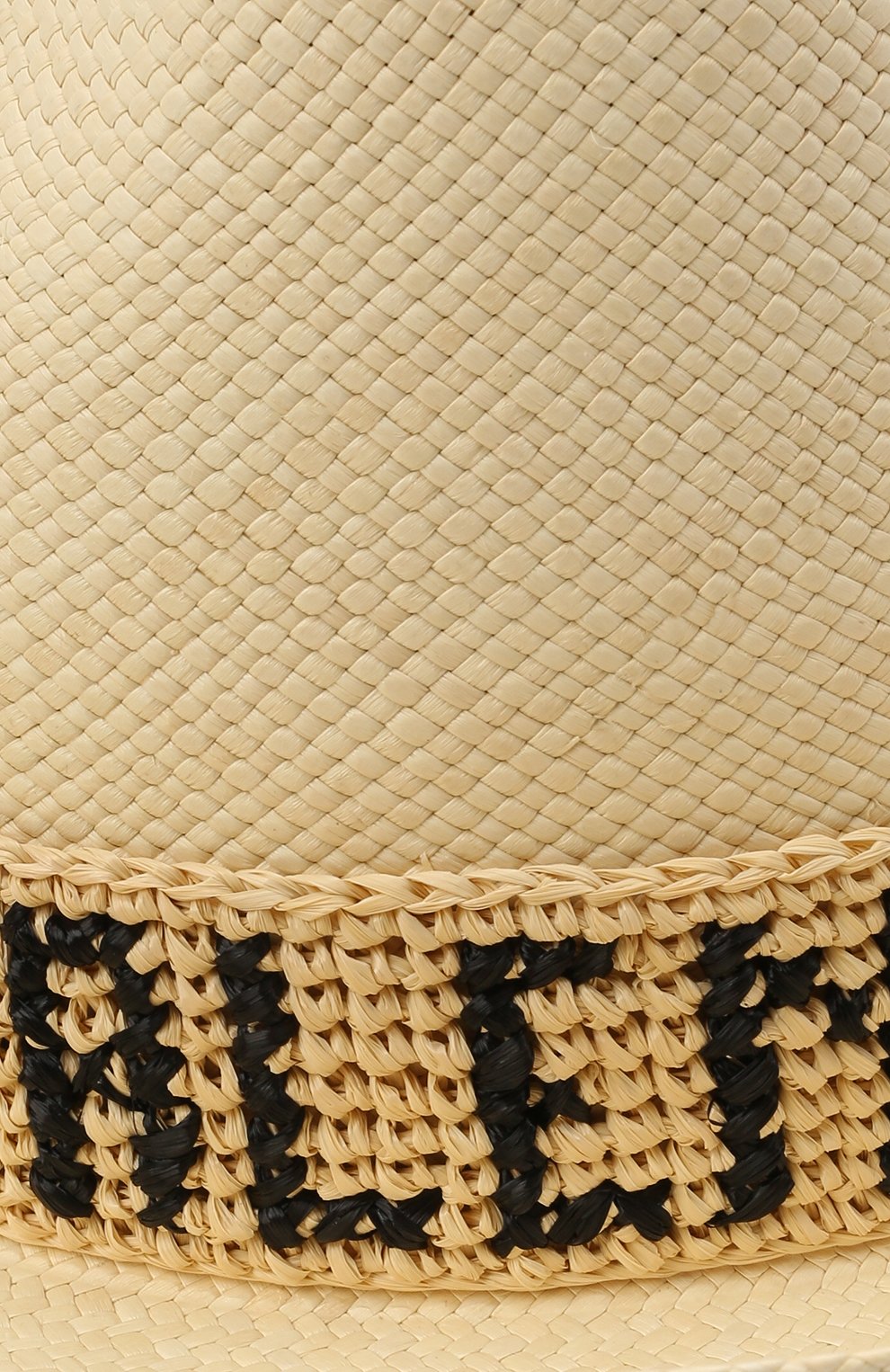 Женская соломенная шляпа valentino x borsalino VALENTINO кремвого цвета, арт. VW2HAA57/WDI | Фото 3 (Региональные ограничения белый список (Axapta Mercury): RU; Материал: Растительное волокно)