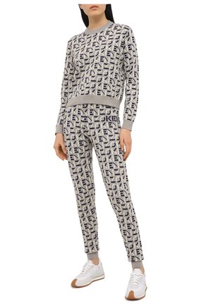 Женский хлопковый пуловер kenzo sport KENZO серого цвета по цене 27850 руб., арт. FB52PU5323SC | Фото 2 Женский хлопковый пуловер kenzo sport KENZO серого цвета, арт. FB52PU5323SC | Фото 2
