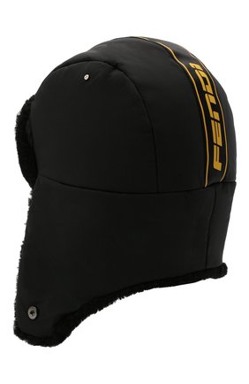 Женская шапка FENDI черного цвета по цене 67500 руб., арт. FAC073 AEQS | Фото 2 Женская шапка FENDI черного цвета, арт. FAC073 AEQS | Фото 2
