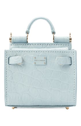 Женская сумка 62 sicily micro DOLCE & GABBANA голубого цвета по цене 110500 руб., арт. BI1404/A2V87/CYAC | Фото 1 Женская сумка 62 sicily micro DOLCE & GABBANA голубого цвета, арт. BI1404/A2V87/CYAC | Фото 1