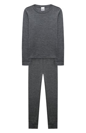 Детский комплект из лонгслива и брюк WOOL&COTTON серого цвета по цене 5020 руб., арт. HRUFP | Фото 1 Детский комплект из лонгслива и брюк WOOL&COTTON серого цвета, арт. HRUFP | Фото 1