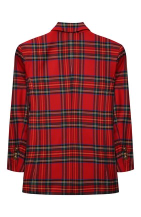 Детский двубортный жакет BALMAIN красного цвета по цене 118500 руб., арт. 6O2094 | Фото 2 Детский двубортный жакет BALMAIN красного цвета, арт. 6O2094 | Фото 2