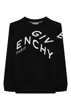 Детский хлопковый свитшот GIVENCHY черного цвета по цене 18700 руб., арт. H25240 | Фото 1 Детский хлопковый свитшот GIVENCHY черного цвета, арт. H25240 | Фото 1 (Материал внешний: Хлопок; Рукава: Длинные; Мальчики Кросс-КТ: Толстовка-одежда; Ростовка одежда: 10 - 11 лет | 140 - 146см, 12 лет | 152 см, 5 лет | 110 см, 6 лет | 116 см, 8 лет | 128 см)