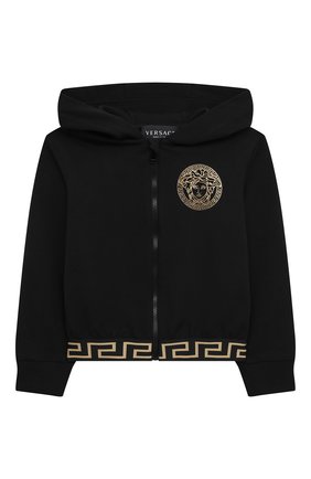 Детский комплект из толстовки и брюк VERSACE черного цвета по цене 29950 руб., арт. 1000070/1A00329 | Фото 2 Детский комплект из толстовки и брюк VERSACE черного цвета, арт. 1000070/1A00329 | Фото 2