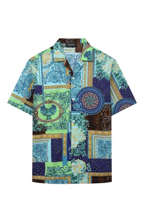 Детская хлопковая рубашка VERSACE разноцветного цвета по цене 21750 руб., арт. 1000107/1A00297/8A-14A | Фото 1 Детская хлопковая рубашка VERSACE разноцветного цвета, арт. 1000107/1A00297/8A-14A | Фото 1 (Рукава: Длинные; Случай: Повседневный; Материал внешний: Хлопок; Ростовка одежда: 10 - 11 лет | 140 - 146см, 12 лет | 152 см, 16 лет | 164 см, 8 лет | 128 см)