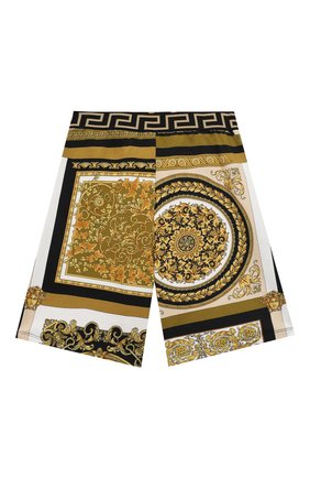 Детские хлопковые шорты VERSACE разноцветного цвета по цене 21350 руб., арт. 1000124/1A00265/8A-14A | Фото 1 Детские хлопковые шорты VERSACE разноцветного цвета, арт. 1000124/1A00265/8A-14A | Фото 1