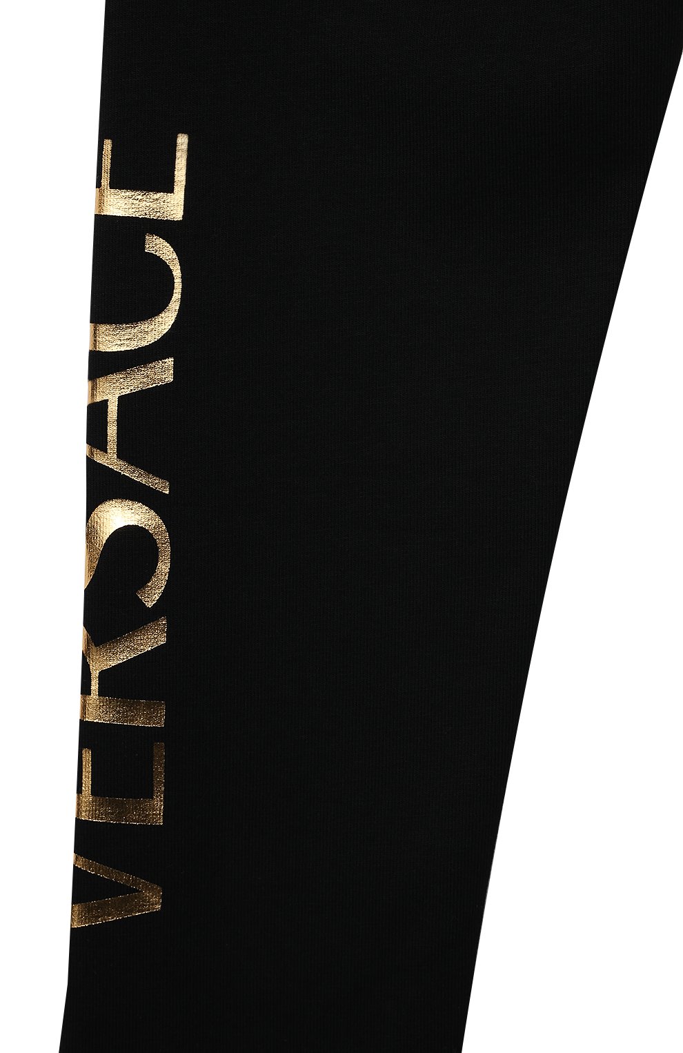 Детские хлопковые леггинсы VERSACE черного цвета по цене 7995 руб., арт. 1000205/1A00328 | Фото 3 Детские хлопковые леггинсы VERSACE черного цвета, арт. 1000205/1A00328 | Фото 3