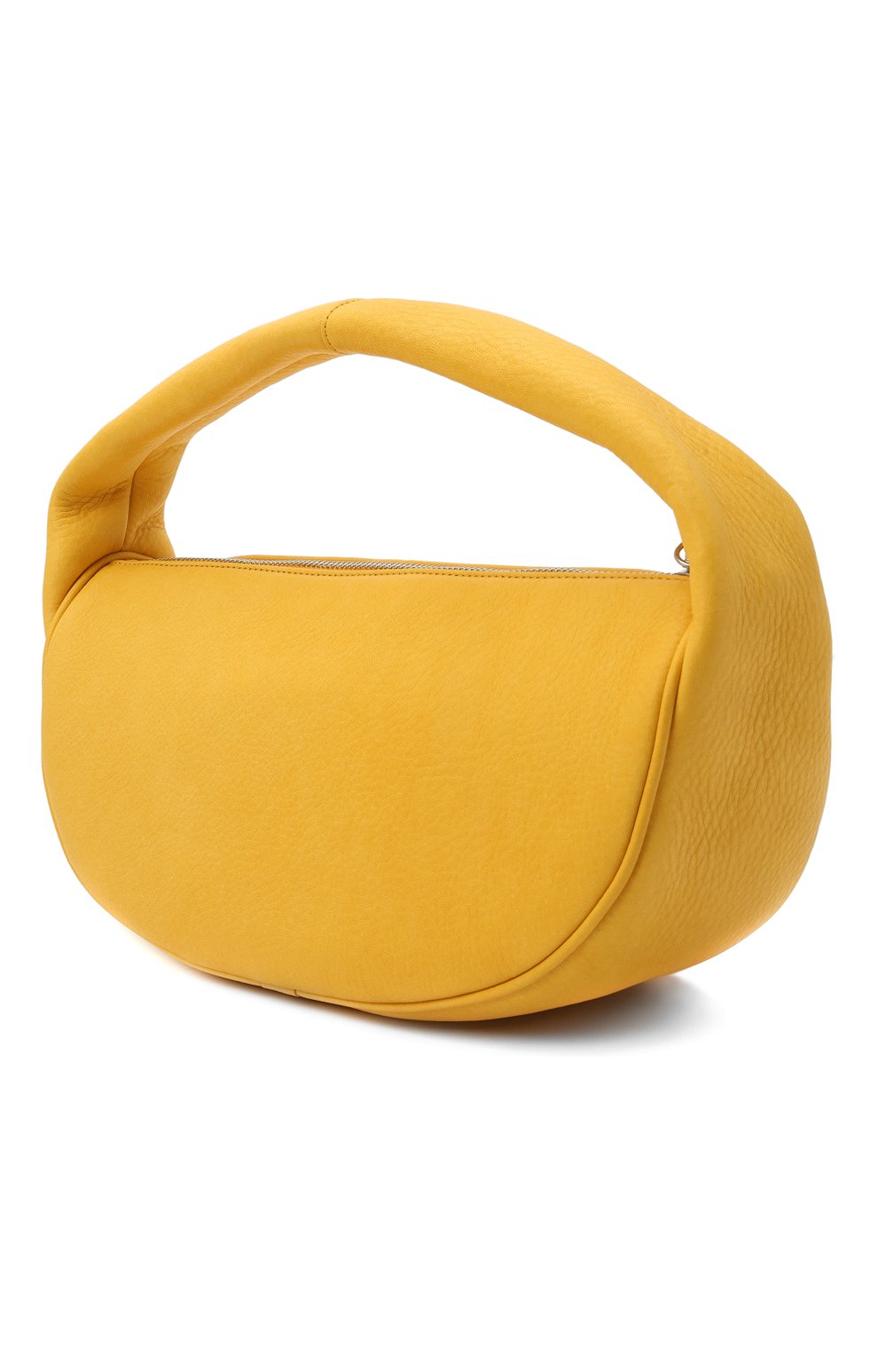Женская сумка cush BY FAR желтого цвета, арт. 21CRCSHSYWFLTMED | Фото 3 (Сумки-технические: Сумки top-handle; Размер: medium; Материал: Натуральная кожа)