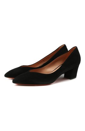 Женские замшевые туфли SANTONI черного цвета по цене 42400 руб., арт. WDHC58609HI2NMGDN01 | Фото 1 Женские замшевые туфли SANTONI черного цвета, арт. WDHC58609HI2NMGDN01 | Фото 1