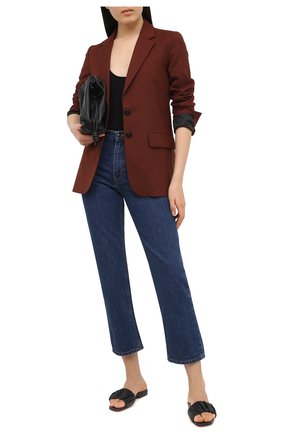 Женские кожаные шлепанцы SANTONI черного цвета по цене 37100 руб., арт. WHYT59288HI1TPPTN01 | Фото 2 Женские кожаные шлепанцы SANTONI черного цвета, арт. WHYT59288HI1TPPTN01 | Фото 2