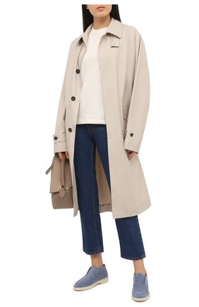 Женские замшевые ботинки SANTONI синего цвета по цене 39950 руб., арт. WUYA58458TISNPYLZ45 | Фото 2 Женские замшевые ботинки SANTONI синего цвета, арт. WUYA58458TISNPYLZ45 | Фото 2 (Женское Кросс-КТ: Дезерты-ботинки; Каблук высота: Низкий; Материал внутренний: Натуральная кожа; Подошва: Платформа; Материал внешний: Замша, Кожа; Материал утеплителя: Без утеплителя)