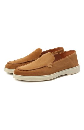 Женские замшевые лоферы SANTONI коричневого цвета по цене 39500 руб., арт. WUYA58673TISNPYLC50 | Фото 1 Женские замшевые лоферы SANTONI коричневого цвета, арт. WUYA58673TISNPYLC50 | Фото 1