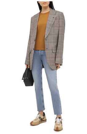 Женская хлопковая футболка KENZO коричневого цвета по цене 7420 руб., арт. FB52TS8434SA | Фото 2 Женская хлопковая футболка KENZO коричневого цвета, арт. FB52TS8434SA | Фото 2