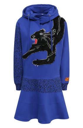 Женское хлопковое платье KENZO синего цвета по цене 54550 руб., арт. FB52R07774M0 | Фото 1 Женское хлопковое платье KENZO синего цвета, арт. FB52R07774M0 | Фото 1 (Женское Кросс-КТ: Платье-одежда; Случай: Повседневный; Стили: Спорт-шик; Длина Ж (юбки, платья, шорты): Мини; Материал внешний: Хлопок; Рукава: Длинные)
