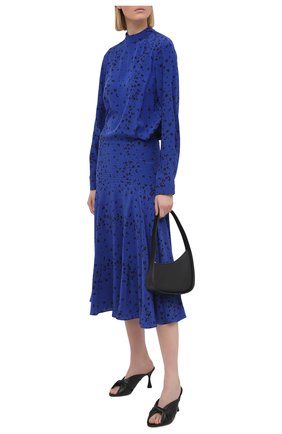 Женское шелковое платье KENZO синего цвета по цене 73650 руб., арт. FB52R0035521 | Фото 2 Женское шелковое платье KENZO синего цвета, арт. FB52R0035521 | Фото 2
