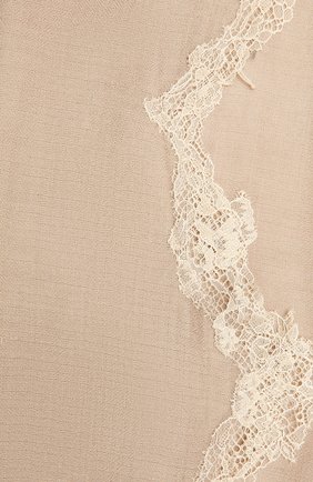 Женская шерстяная шаль VINTAGE SHADES светло-бежевого цвета, арт. 14038B | Фото 2 (Материал: Шерсть, Текстиль)