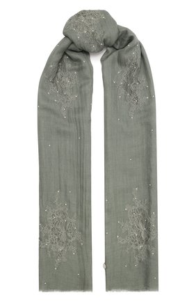 Женская шаль из шелка и шерсти VINTAGE SHADES светло-зеленого цвета по цене 18150 руб., арт. 32293 | Фото 1 Женская шаль из шелка и шерсти VINTAGE SHADES светло-зеленого цвета, арт. 32293 | Фото 1