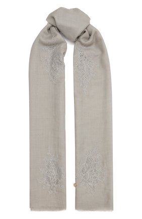 Женская шаль из шелка и шерсти VINTAGE SHADES серого цвета по цене 18150 руб., арт. 32293 | Фото 1 Женская шаль из шелка и шерсти VINTAGE SHADES серого цвета, арт. 32293 | Фото 1