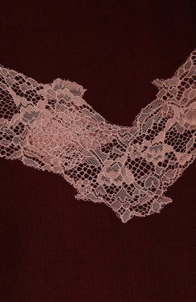 Женская шерстяная шаль VINTAGE SHADES бордового цвета, арт. 8999 | Фото 2 (Материал: Шерсть, Текстиль)