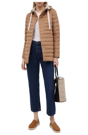 Женская пуховая куртка HERNO бежевого цвета по цене 152000 руб., арт. PI1093D/38087 | Фото 2 Женская пуховая куртка HERNO бежевого цвета, арт. PI1093D/38087 | Фото 2