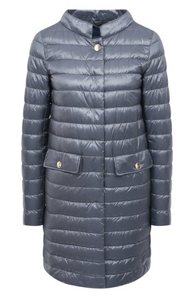 Женское пуховое пальто HERNO голубого цвета по цене 45950 руб., арт. PI1232D/12017 | Фото 1 Женское пуховое пальто HERNO голубого цвета, арт. PI1232D/12017 | Фото 1