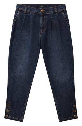 Детские джинсы BALMAIN синего цвета по цене 39950 руб., арт. 6O6180 | Фото 1 Детские джинсы BALMAIN синего цвета, арт. 6O6180 | Фото 1