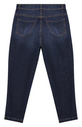 Детские джинсы BALMAIN синего цвета по цене 39950 руб., арт. 6O6180 | Фото 2 Детские джинсы BALMAIN синего цвета, арт. 6O6180 | Фото 2