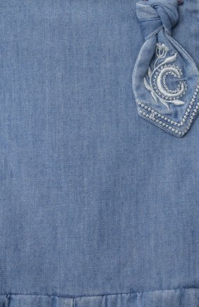 Детский комбинезон CHLOÉ голубого цвета по цене 15400 руб., арт. C04184 | Фото 3 Детский комбинезон CHLOÉ голубого цвета, арт. C04184 | Фото 3