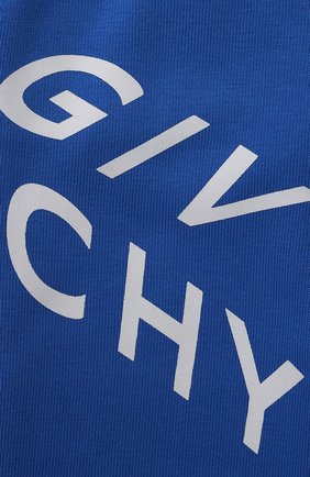 Детские хлопковые джоггеры GIVENCHY синего цвета по цене 18200 руб., арт. H04095 | Фото 3 Детские хлопковые джоггеры GIVENCHY синего цвета, арт. H04095 | Фото 3
