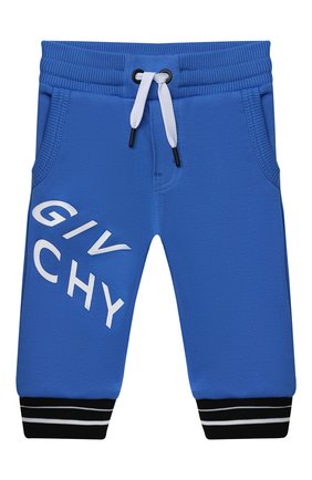 Детские хлопковые джоггеры GIVENCHY синего цвета по цене 21350 руб., арт. H04095 | Фото 1 Детские хлопковые джоггеры GIVENCHY синего цвета, арт. H04095 | Фото 1 (Материал внешний: Хлопок; Региональные ограничения белый список (Axapta Mercury): RU; Кросс-КТ НВ: Джоггеры; Ростовка одежда: 12 мес | 80 см, 18 мес | 86 см, 24 мес | 92 см, 36 мес | 98 см, 6 мес | 68 см, 9 мес | 74 см)