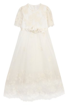 Детское хлопковое платье EIRENE белого цвета по цене 32050 руб., арт. 2109 | Фото 1 Детское хлопковое платье EIRENE белого цвета, арт. 2109 | Фото 1
