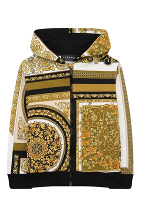 Детский хлопковая толстовка VERSACE разноцветного цвета по цене 25800 руб., арт. 1000342/1A00265/4A-6A | Фото 1 Детский хлопковая толстовка VERSACE разноцветного цвета, арт. 1000342/1A00265/4A-6A | Фото 1