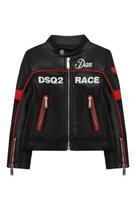 Детского куртка DSQUARED2 черного цвета по цене 39950 руб., арт. DQ0064-D00XJ | Фото 1 Детского куртка DSQUARED2 черного цвета, арт. DQ0064-D00XJ | Фото 1