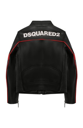 Детского куртка DSQUARED2 черного цвета по цене 39950 руб., арт. DQ0064-D00XJ | Фото 2 Детского куртка DSQUARED2 черного цвета, арт. DQ0064-D00XJ | Фото 2