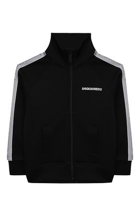 Детский толстовка DSQUARED2 черного цвета по цене 17150 руб., арт. DQ0014-D003S | Фото 1 Детский толстовка DSQUARED2 черного цвета, арт. DQ0014-D003S | Фото 1