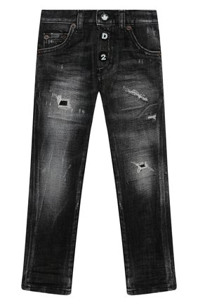 Детские джинсы DSQUARED2 черного цвета по цене 27050 руб., арт. DQ0234-D004Z | Фото 1 Детские джинсы DSQUARED2 черного цвета, арт. DQ0234-D004Z | Фото 1