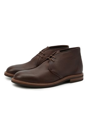 Мужские кожаные ботинки BRUNELLO CUCINELLI коричневого цвета по цене 78300 руб., арт. MZUCSLK192 | Фото 1 Мужские кожаные ботинки BRUNELLO CUCINELLI коричневого цвета, арт. MZUCSLK192 | Фото 1