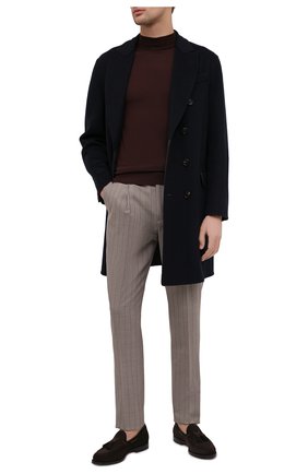 Мужские замшевые лоферы SANTONI темно-коричневого цвета по цене 62900 руб., арт. MCCL17111RG1IR0VT50 | Фото 2 Мужские замшевые лоферы SANTONI темно-коричневого цвета, арт. MCCL17111RG1IR0VT50 | Фото 2 (Материал внутренний: Натуральная кожа; Мужское Кросс-КТ: Лоферы-обувь; Стили: Классический; Материал внешний: Замша)