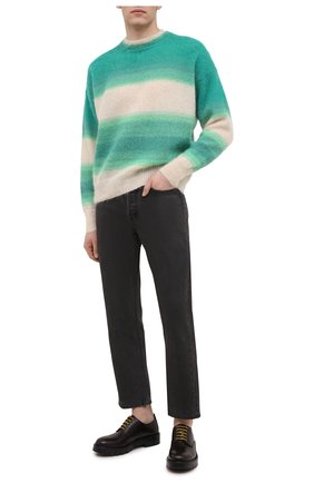 Мужской свитер ISABEL MARANT зеленого цвета по цене 42750 руб., арт. PU1275-21P061H/DRUSSELLH | Фото 2 Мужской свитер ISABEL MARANT зеленого цвета, арт. PU1275-21P061H/DRUSSELLH | Фото 2