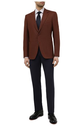 Мужская сорочка из хлопка и льна CANALI хаки цвета по цене 22900 руб., арт. N705/GR02297 | Фото 2 Мужская сорочка из хлопка и льна CANALI хаки цвета, арт. N705/GR02297 | Фото 2