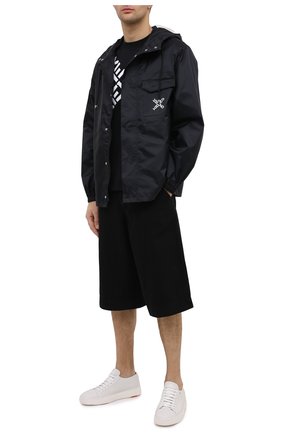 Мужская хлопковая футболка kenzo sport KENZO черно-белого цвета по цене 10750 руб., арт. FA65TS5024SJ | Фото 2 Мужская хлопковая футболка kenzo sport KENZO черно-белого цвета, арт. FA65TS5024SJ | Фото 2